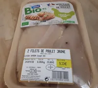 2 filets de poulet jaune