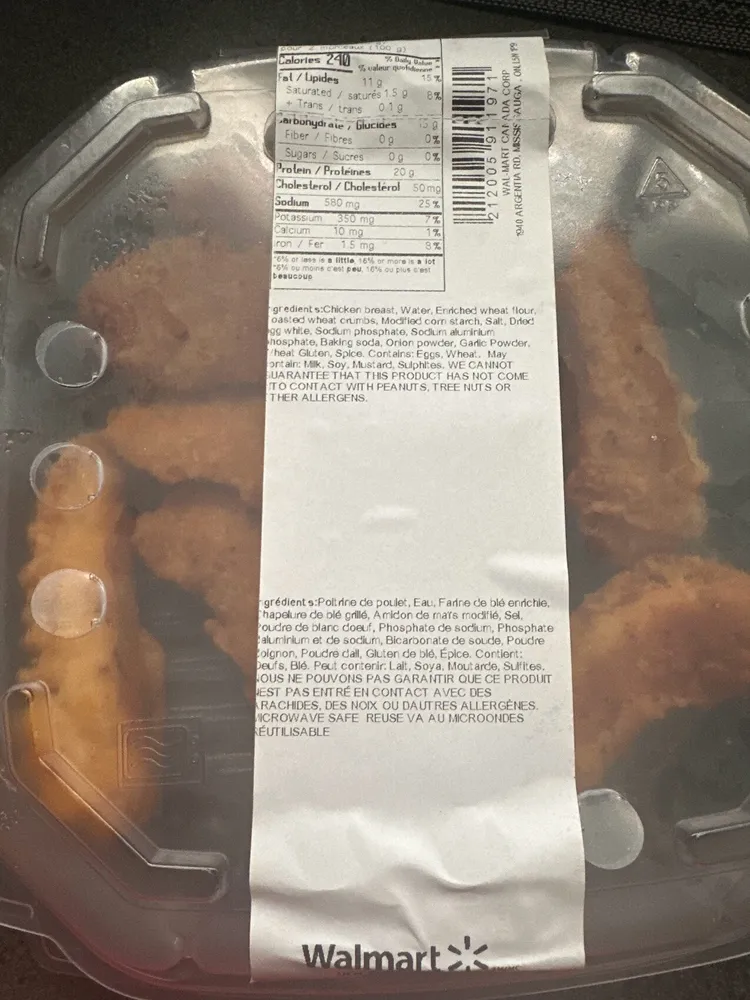 Chicken Strips Walmart Canada Deli