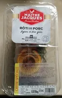 Rôti de porc figues et foie gras