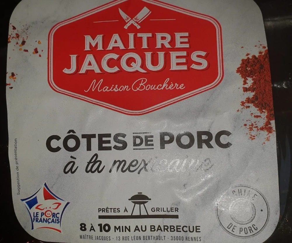 Maître Jacques côte de porc a la mexicaine