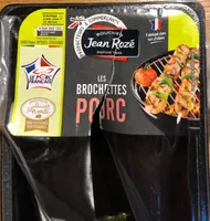 Brochettes de porc x4