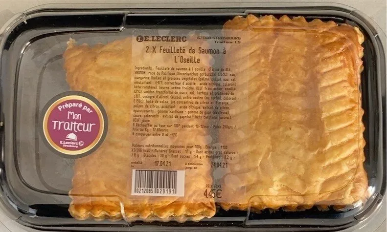 Feuilleté de saumon à l’oseille