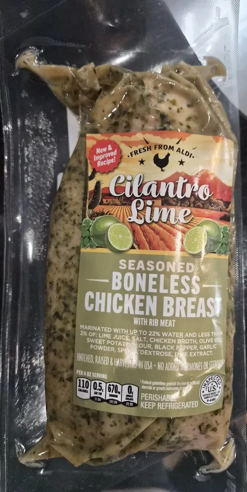 Cilantro Lime Seasoned Boneless Chicken Breast