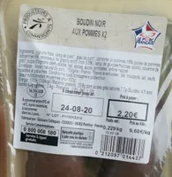 Boudin noir aux pommes x2