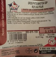 Gros pate breton ipg roti au four