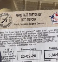 Paté breton roti au four