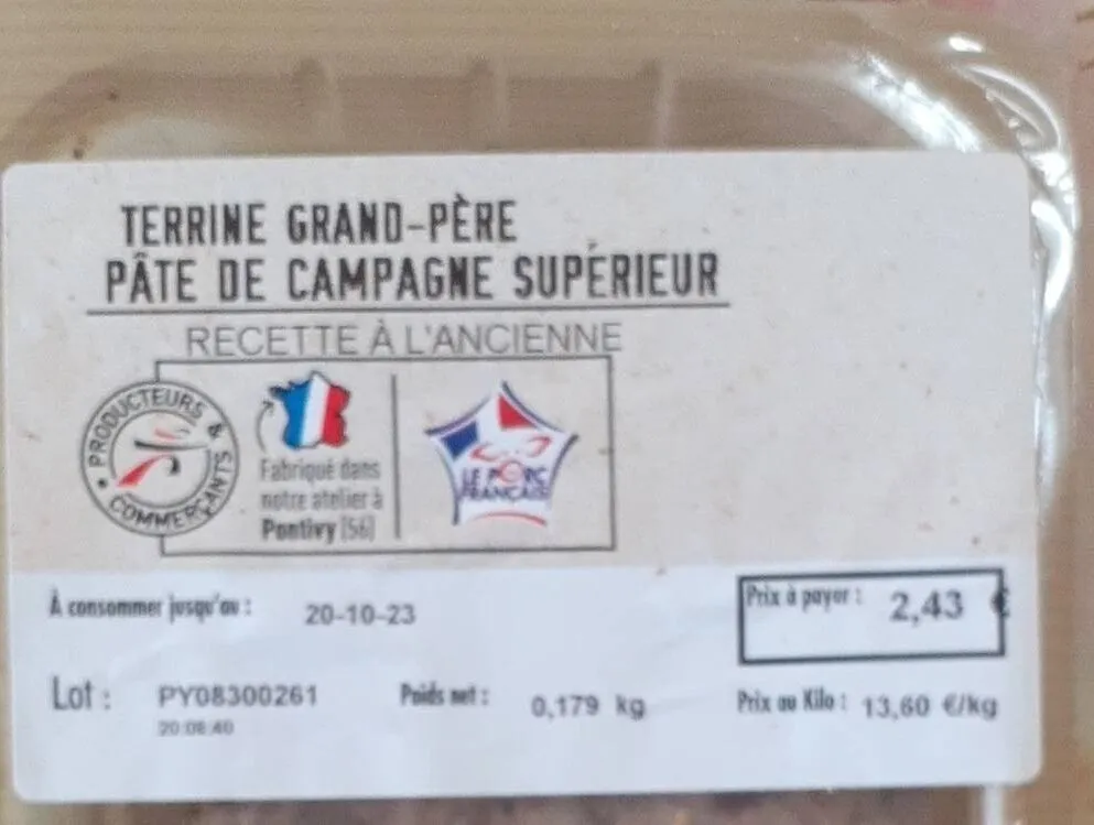 Pate de campagne superieur