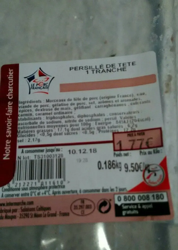 Persillé de tête
