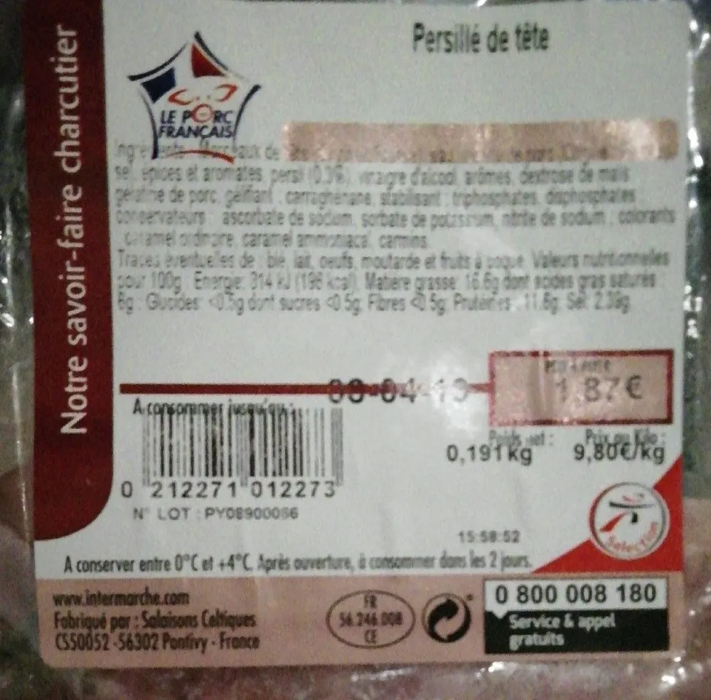 Pâté persillé de tête