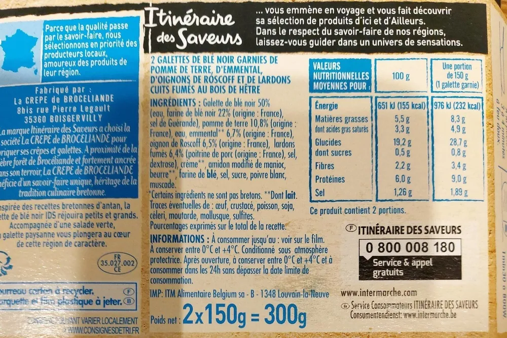 2 galettes de blé noir