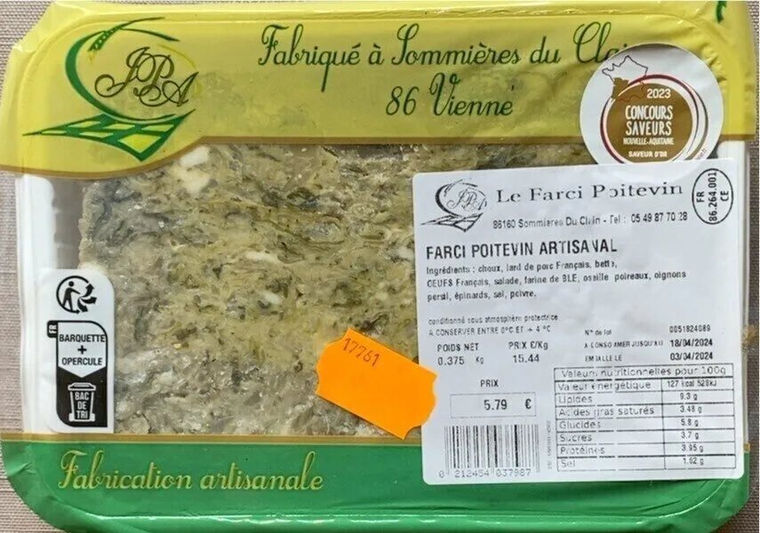 Farci poitevin artisanal