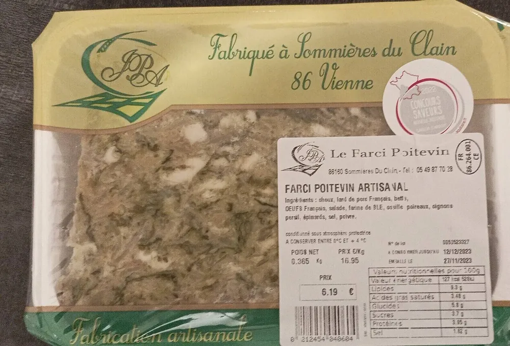 Farci Poitevin artisanal
