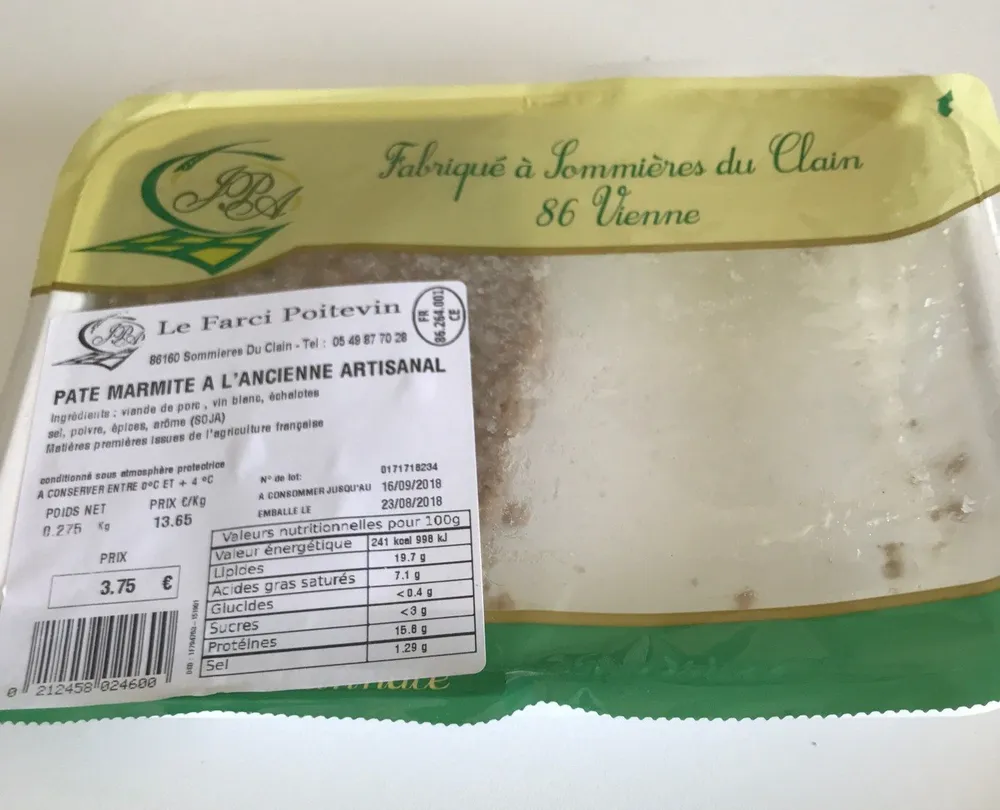 Pate marmite a l'ancienne artisanal