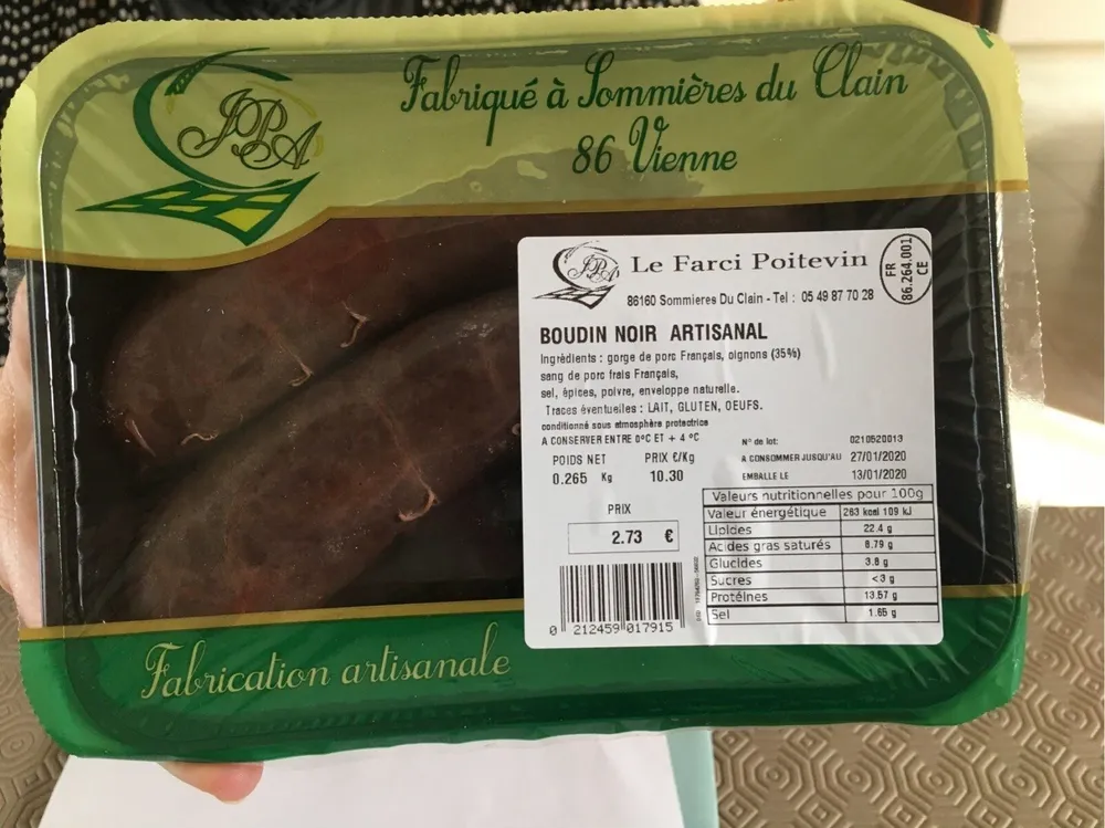 Boudin noir artisanal