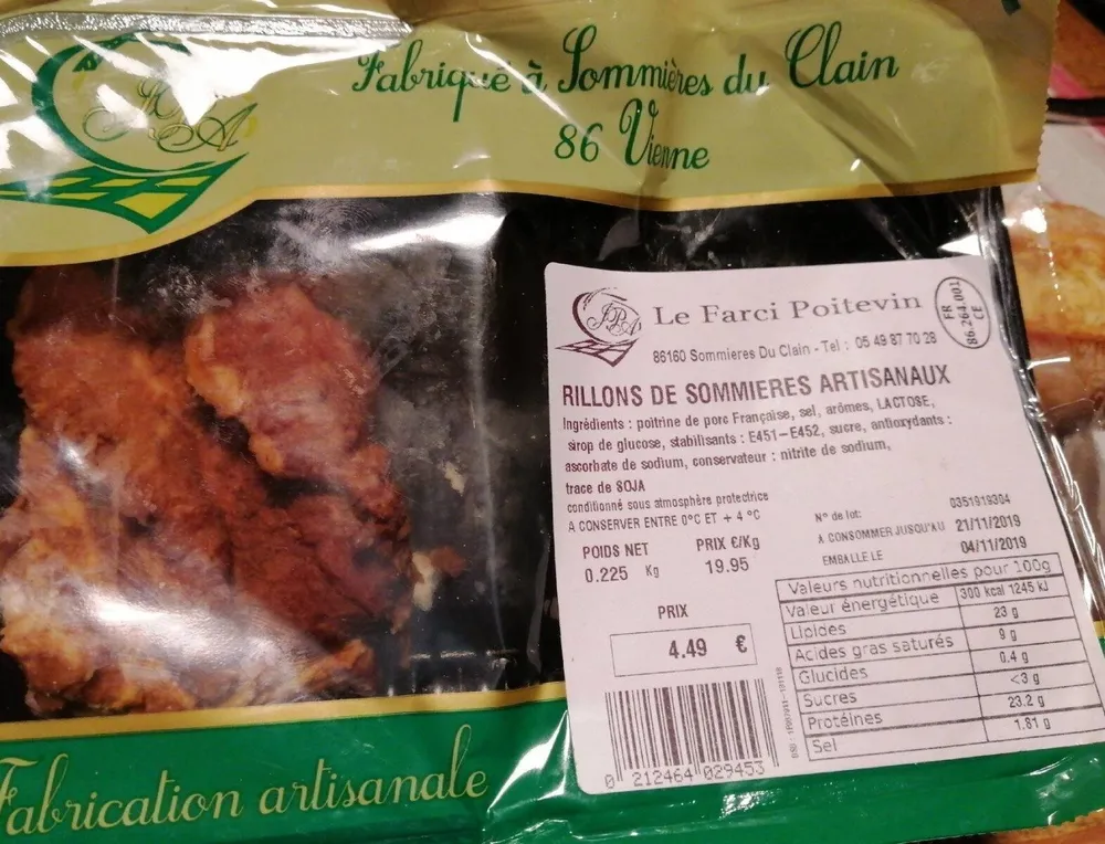 Rillons de sommieres artisanaux