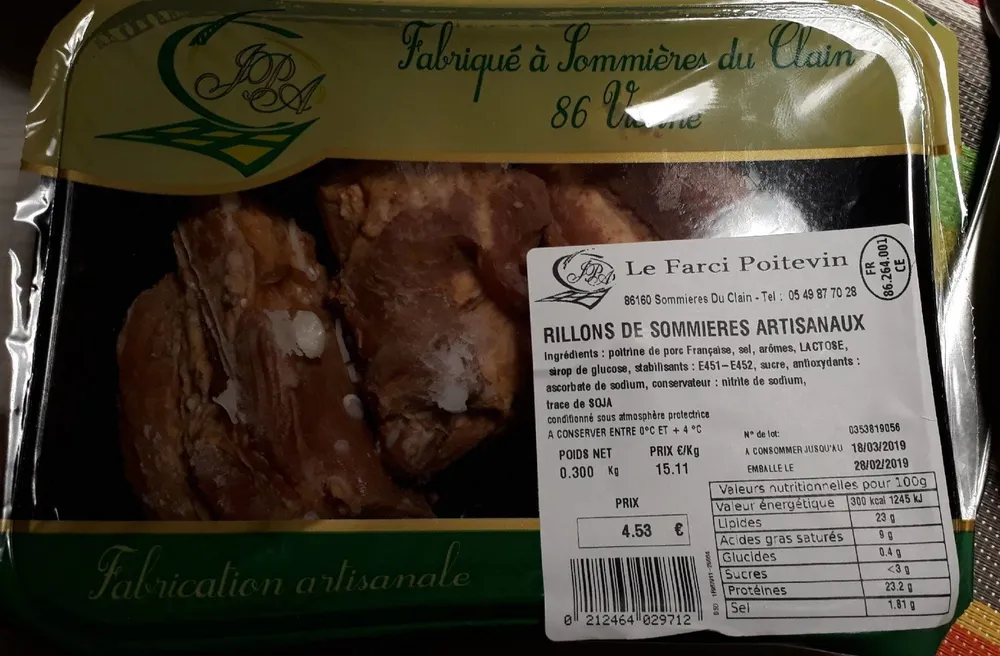 Rillons de sommieres artisanaux