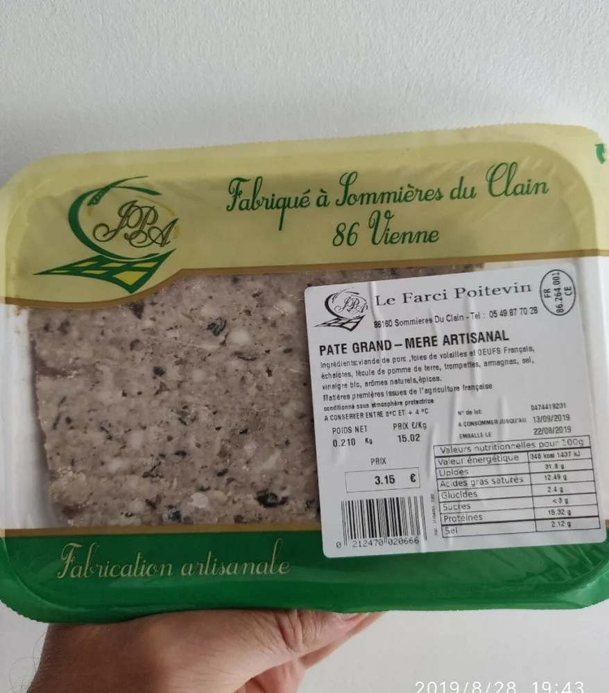 Pâté grand mère artisanal