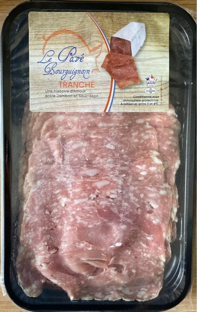 Pavé bourguignon tranché