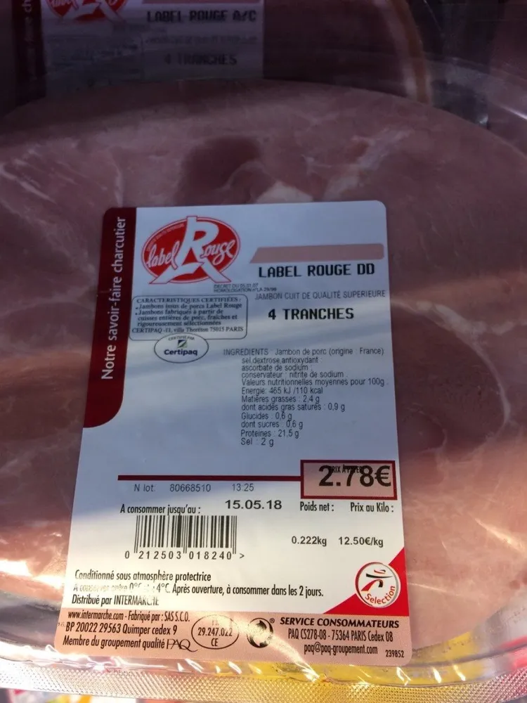 Jambon label rouge