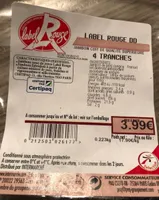 Jambon cuit Label Rouge