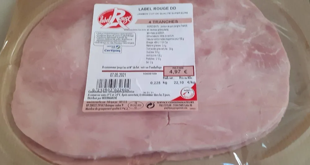 Jambon label rouge DD