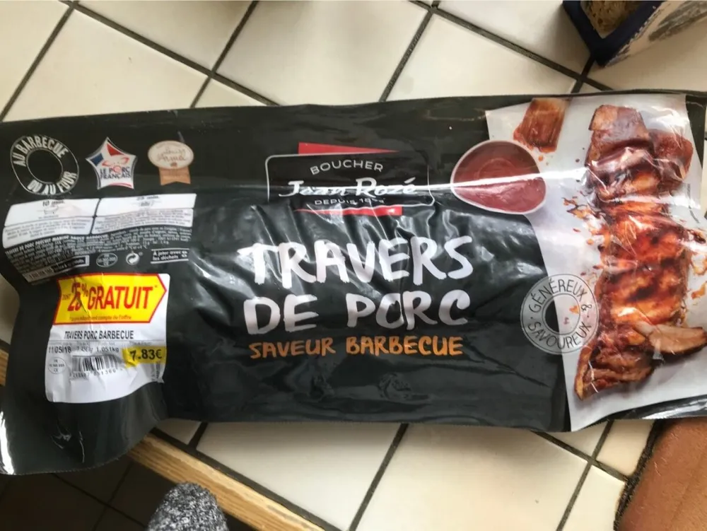 Travers de porc saveur barbecue
