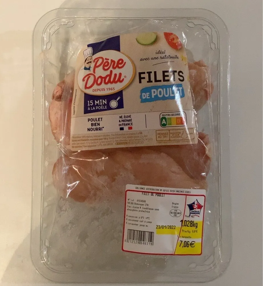 Filets de poulet