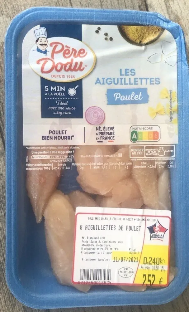 Les aiguillettes Poulet