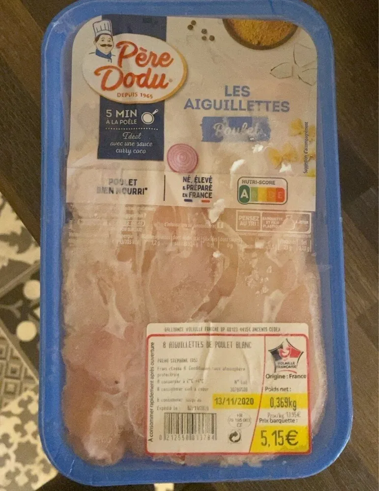 aiguillettes de poulet