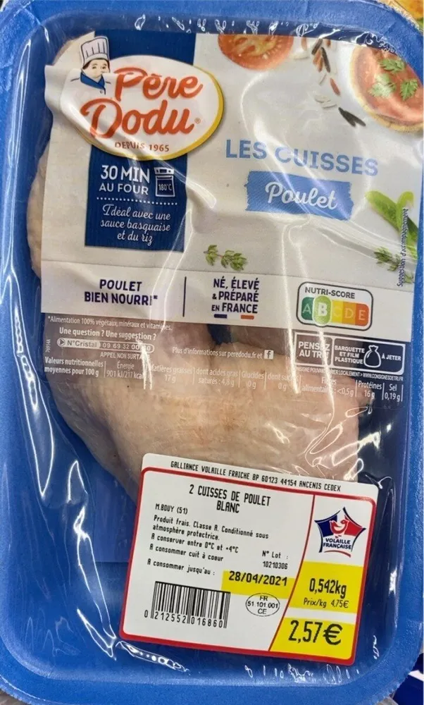 Les cuisse de poulet