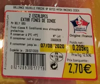 Escalopes extra fines