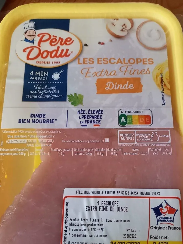 Escalope de dinde  extra fine
