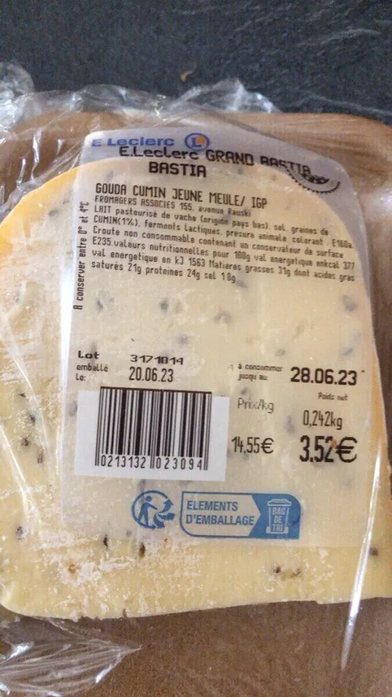 Gouda cumin jeune meule