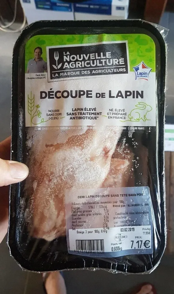 decoupe de lapin
