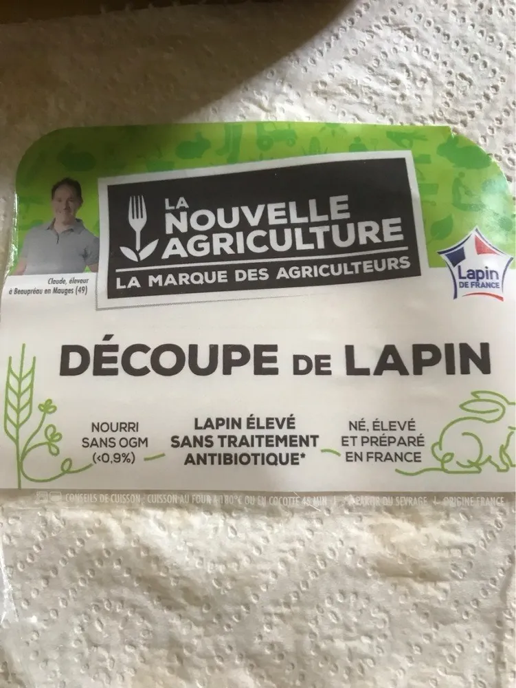 Demi lapin decoupe