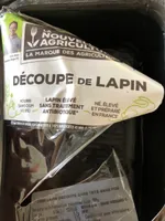 Demi lapin decoupé