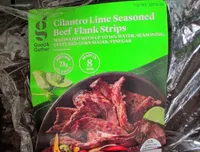 Cilantro Lime Seasoned Beef Flank Strips