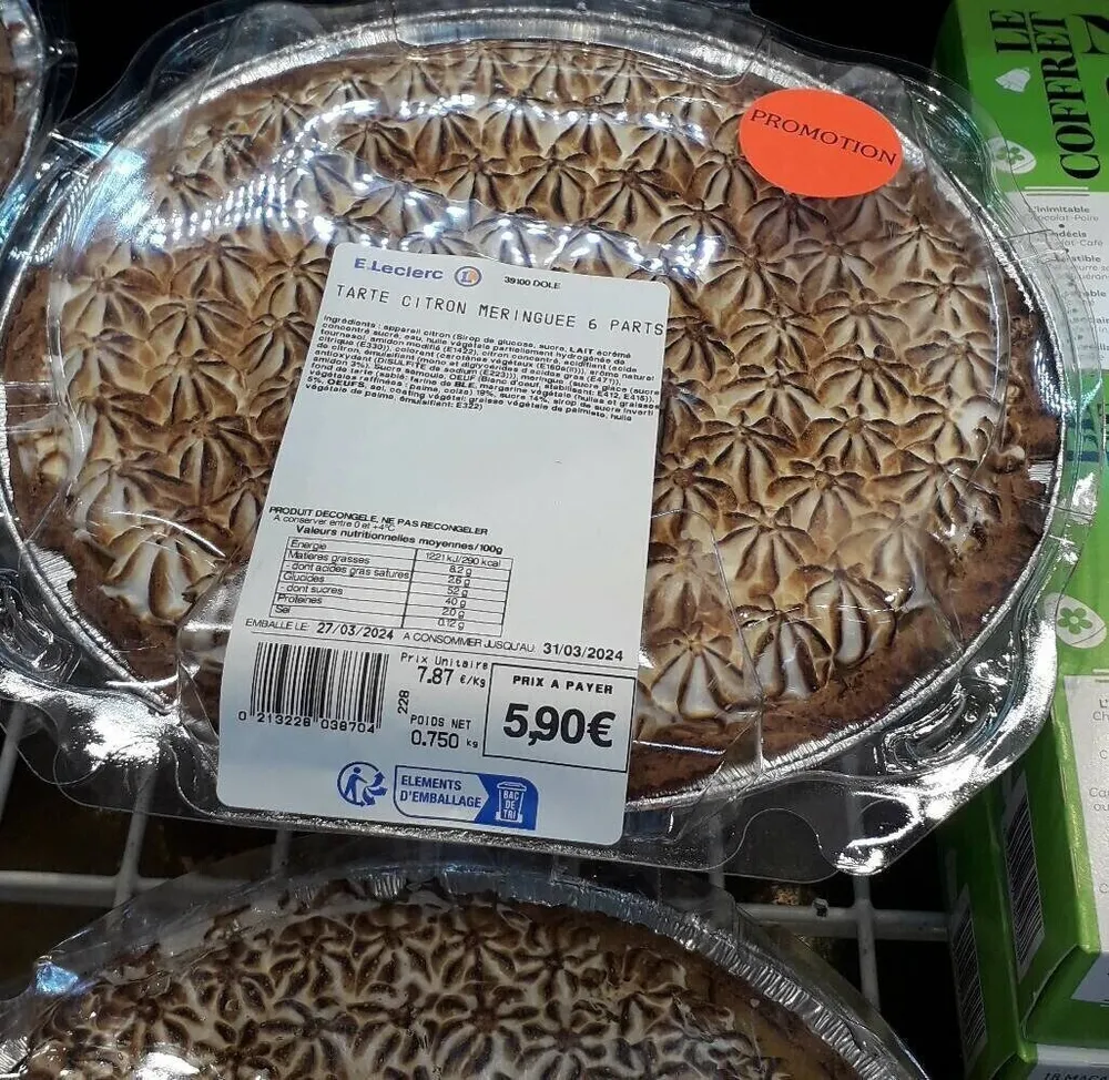Tarte citron meringuée