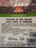Poitrine de porc roulée