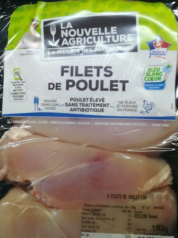 6 Filets de poulet