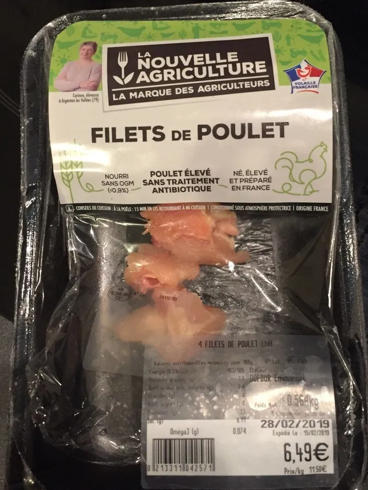 Filets de poulet
