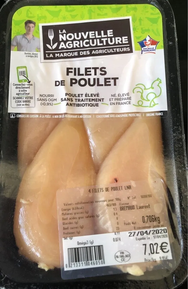 Filets de poulet