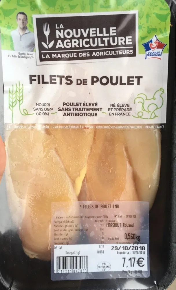 Filets de poulet