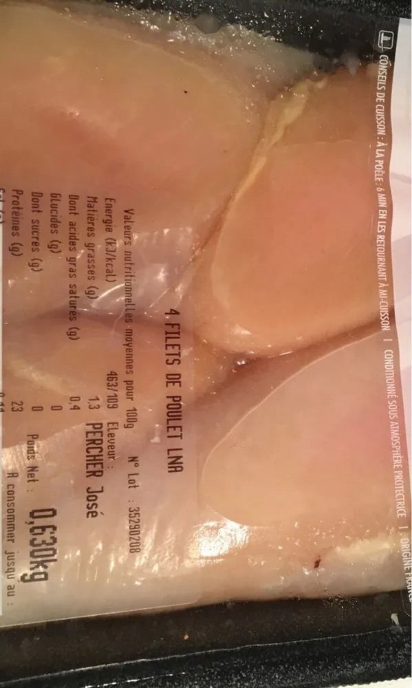 Filets de poulet