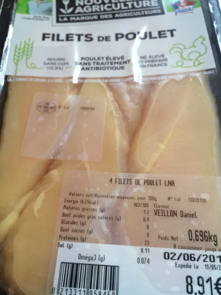 Filet de poulet