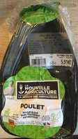 Poulet jaune prêt à cuire sans abats