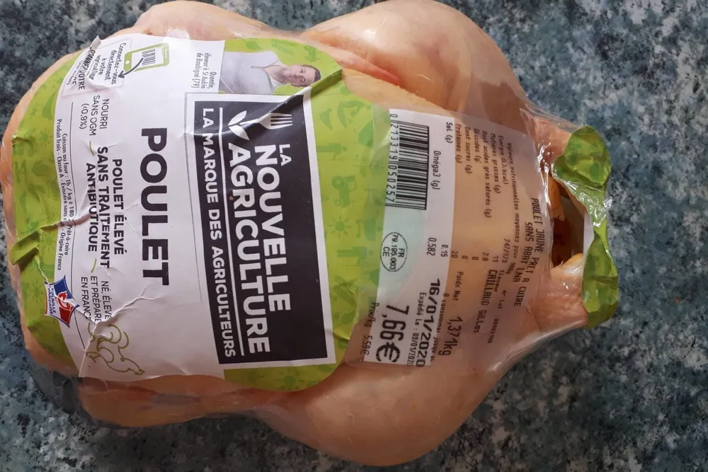 Poulet élevé sans traitement antibiotique