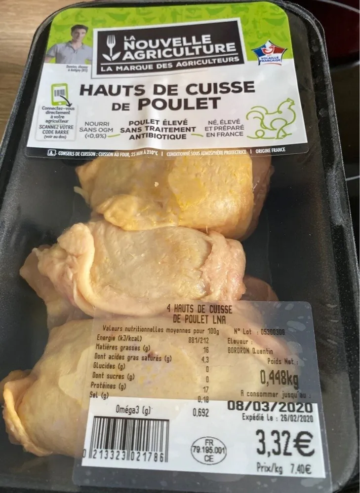 Hauts de cuisse de poulet
