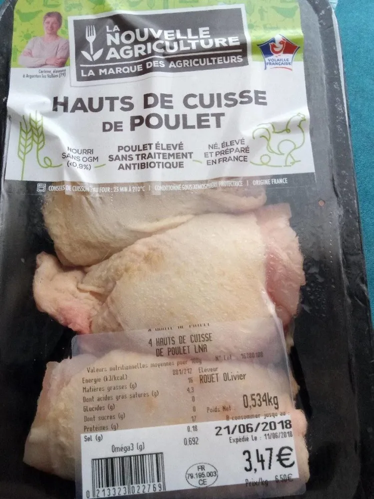 Hauts de cuisse de poulet