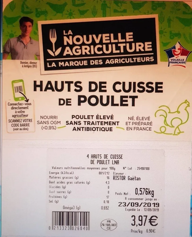 Hauts de cuisse de poulet
